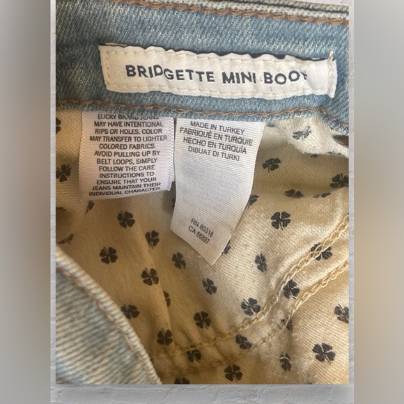 Lucky Brand Bridgette High Rise Cropped Mini Boot Jean in light wash Sz 6/28 - Picture 8 of 11